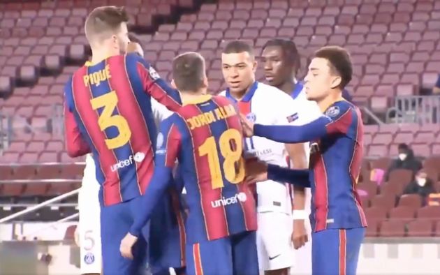 Video - Mbappe tells Alaba he'll kill him during PSG win vs Barcelona