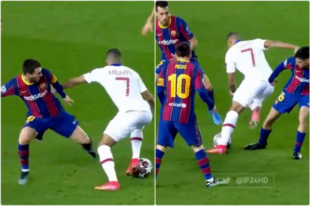Video - Mbappe tricks past Messi, Pedri and Busquets during PSG win vs Barcelona
