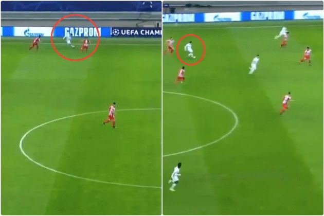 Video - Mount interception, dribbling and pass for Chelsea vs Atletico Madrid