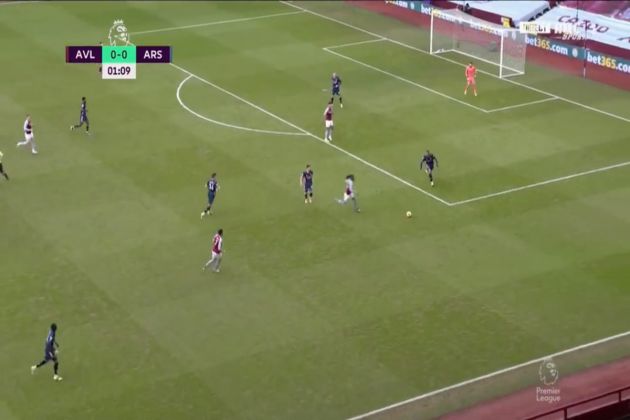 Video - Watkins makes it 1-0 to Aston Villa against Arsenal