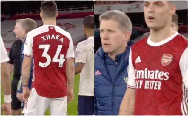 Video - Xhaka angry with referee after Arsenal lose to Man City