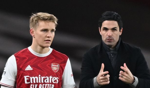 martin odegaard mikel arteta arsenal