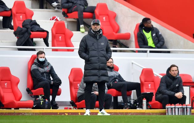 Klopp watches on as Liverpool lose to Fulham