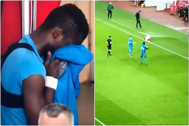 Olympiacos star Ba in tears after red card against Arsenal