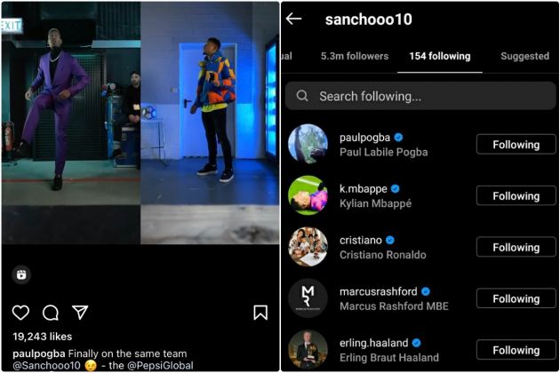Pogba and Sancho link up for Pepsi advert driving Man United fans wild