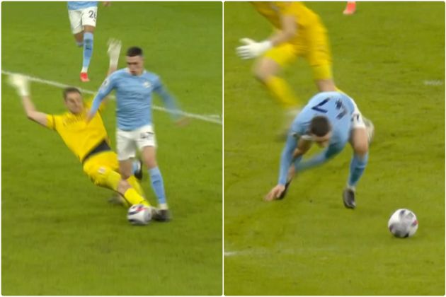 Video - Foden stays on feet and Manchester City miss out on penalty against Southampton