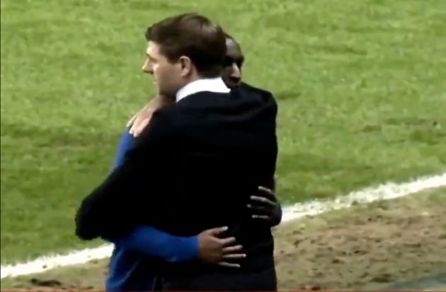 Video - Gerrard hugs Kamara after racial abuse