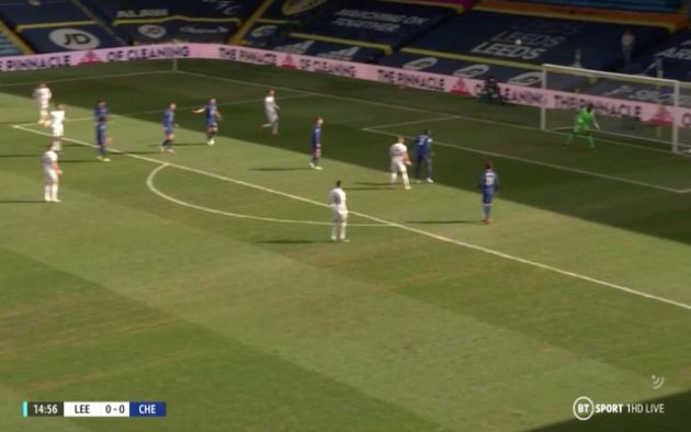 Video - Mendy save for Chelsea after Roberts looping lob for Leeds