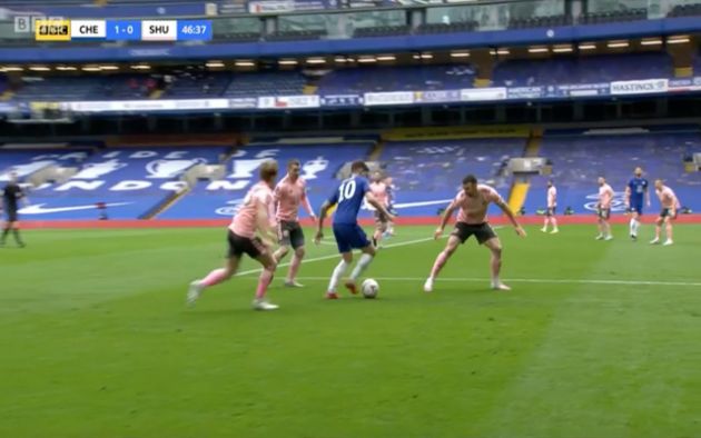 Video - Pulisic silky flip flap skill for Chelsea against Sheffield United