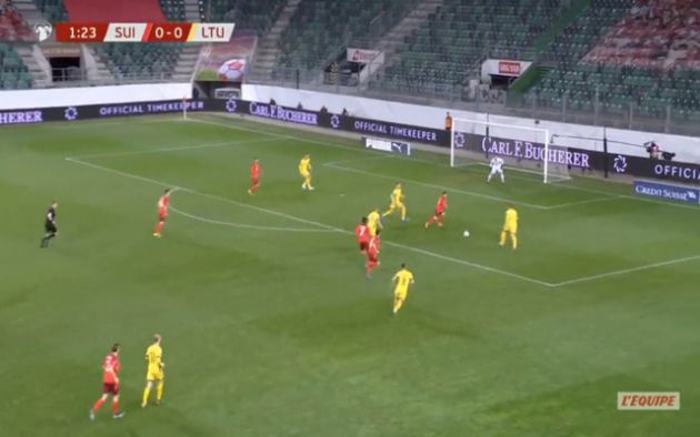 Video - Shaqiri scores for Switzerland vs Lithuania