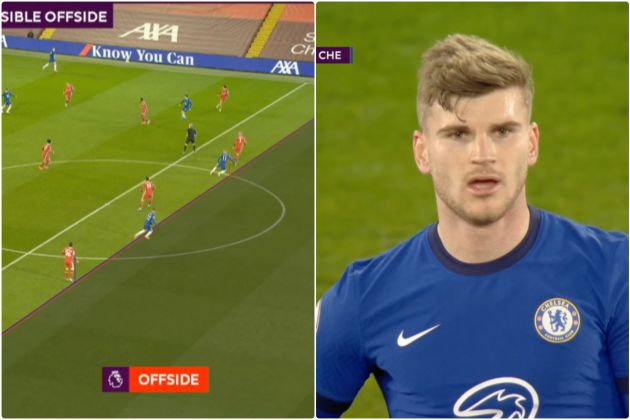 Video - Werner sees goal ruled out for Chelsea vs Liverpool in offside VAR decision