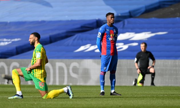 Wilfried Zaha does not take a knee for Crystal Palace before West Brom clash