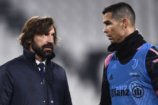 andrea pirlo and cristiano ronaldo juventus