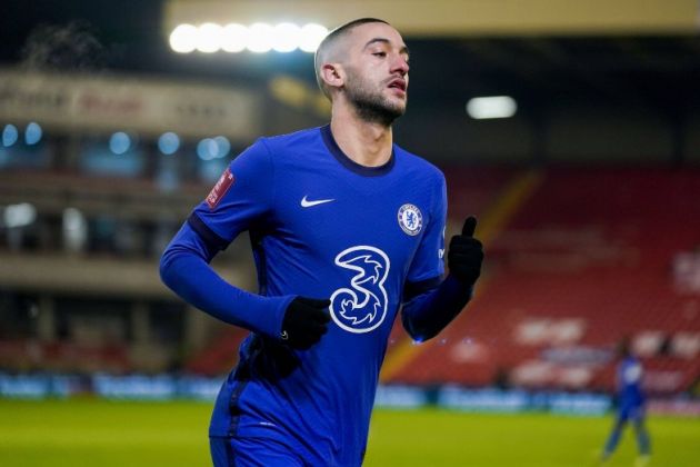 hakim ziyech in action for chelsea