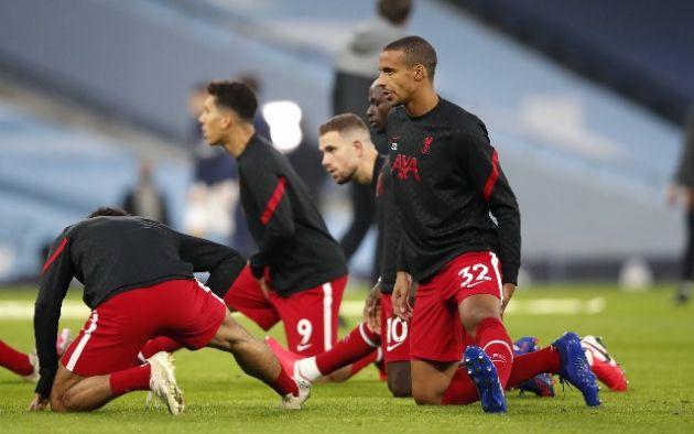 matip henderson liverpool warming up