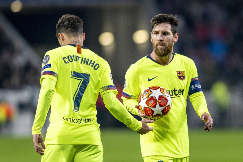 phil coutinho and leo messi
