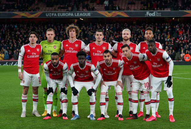Arsenal line up for Europa League tie against Olympiacos, 2020/21