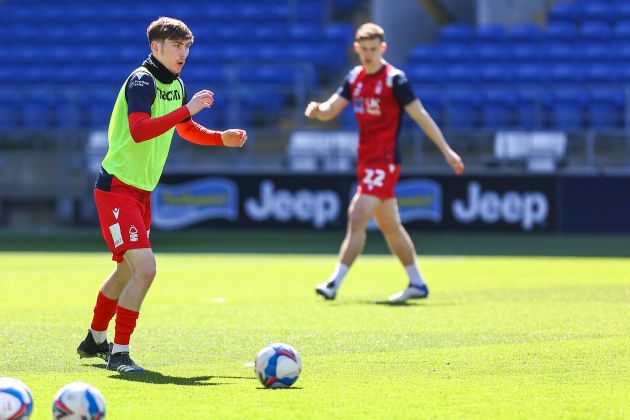 James Garner training for Nottingham Forest