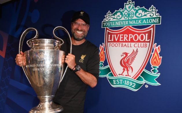 Klopp with the Champions League trophy