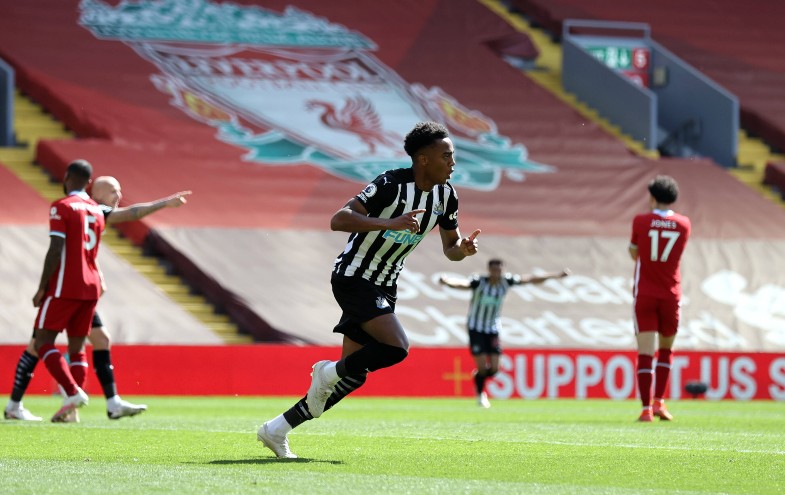 Newcastle Willock goal vs Liverpool