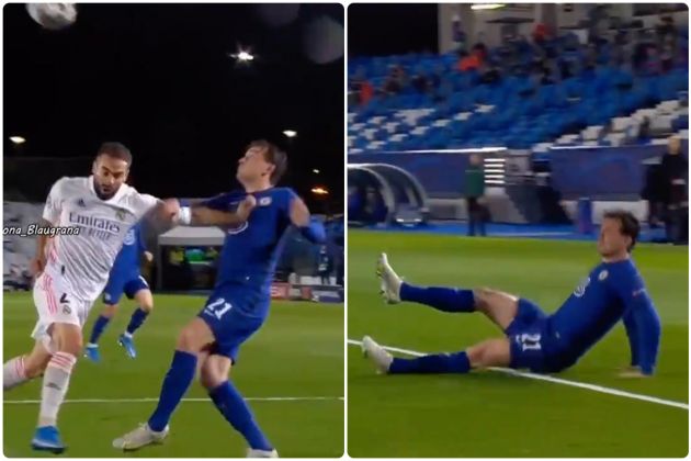 Video - Chilwell penalty appeal for Chelsea against Real Madrid