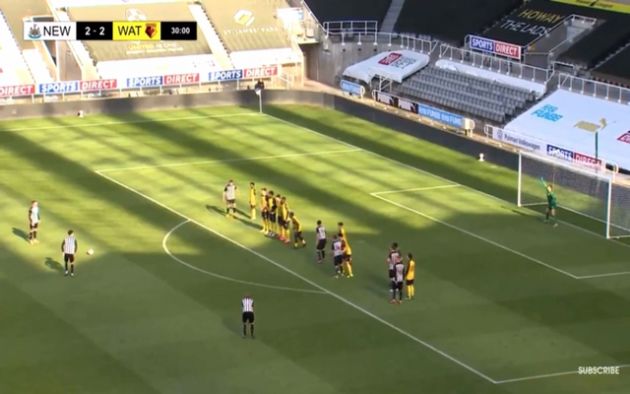 Video - Elliot Anderson scores lovely free-kick for Newcastle Under 18s