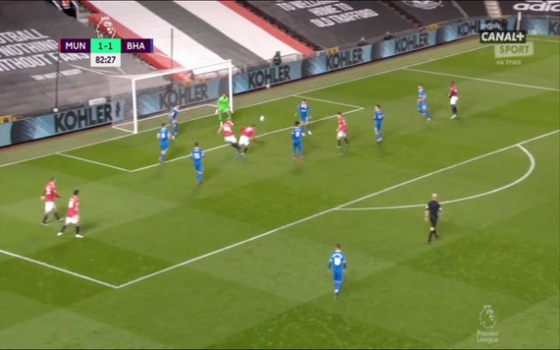 Video - Greenwood scores diving header for Man United vs Brighton