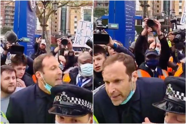 Video - Petr Cech pleads with Chelsea protestors