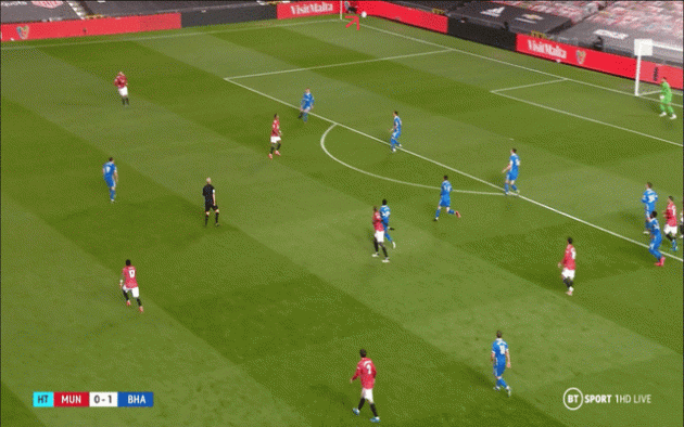 Video - Pogba fails with volley pass for Man United vs Brighton