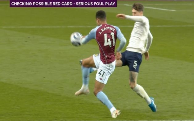 Video - Stones red card for Man City vs Aston Villa