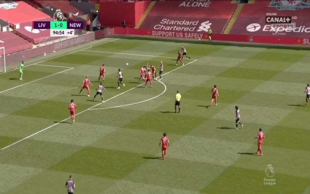 Video - Willock scores late equaliser for Newcastle vs Liverpool