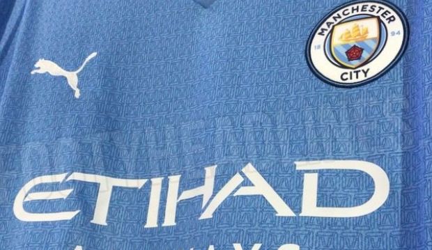 Man City 2021 22 Home Kit With Aguero Tribute