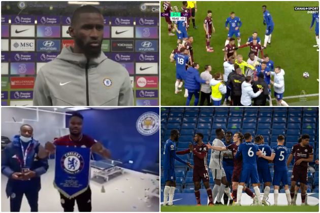 Chelsea players talk and brawl Amartey after FA Cup pennant throw
