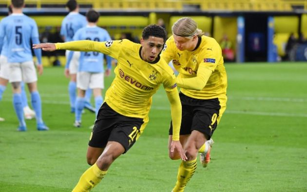 Jude Bellingham Erling Haaland Borussia Dortmund vs Manchester City