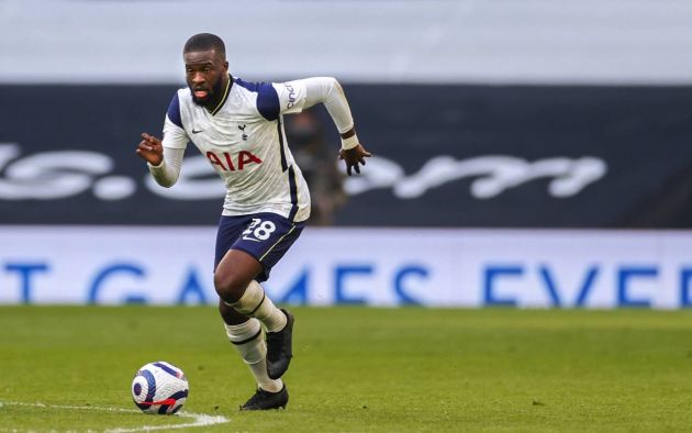 Tanguy Ndombele pictured playing for Tottenham