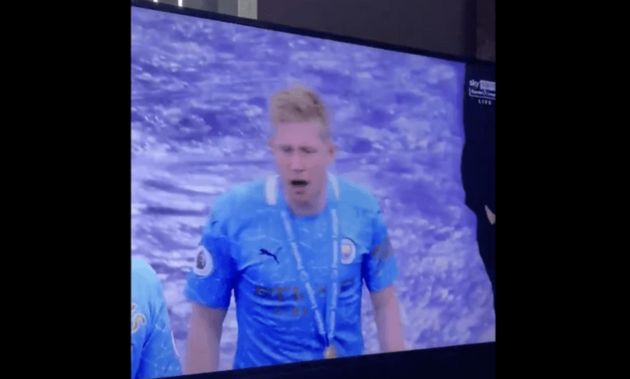 De Bruyne S X Rated Reaction During Man City S Celebrations