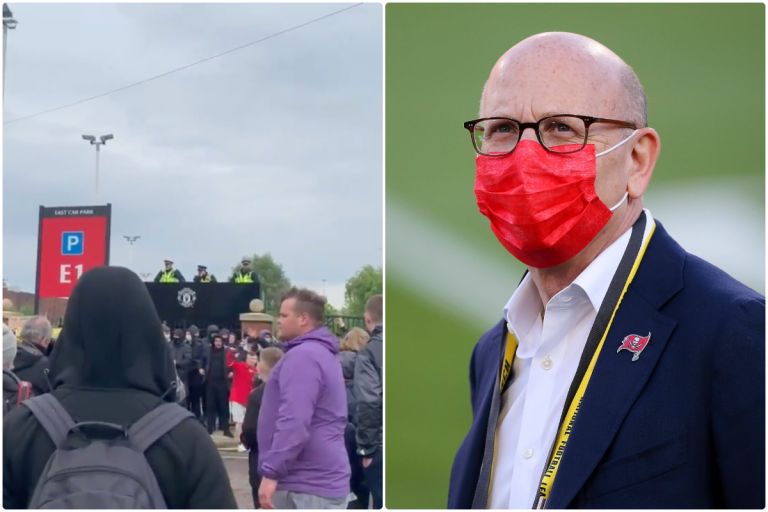 Video: Man United sing death chants towards Joel Glazer