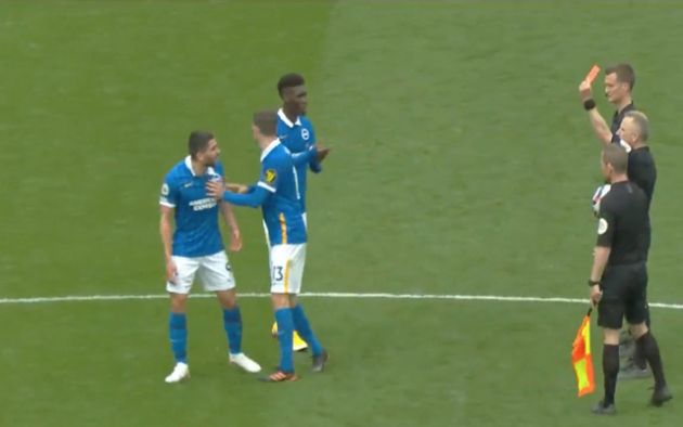 Video - Maupay sent off after whistle for Brighton vs Wolves