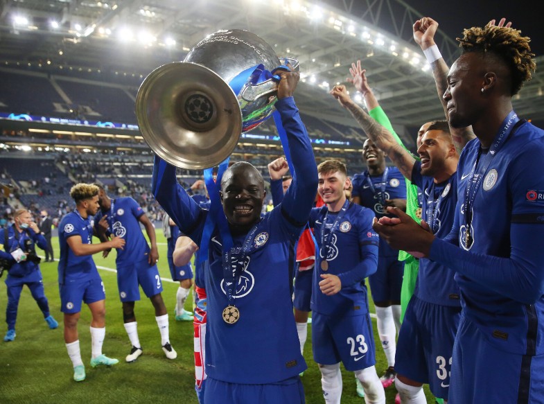 kante champions league trophy