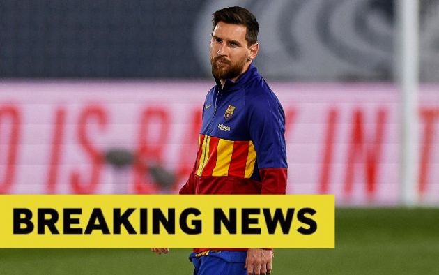 Breaking news Lionel Messi contract