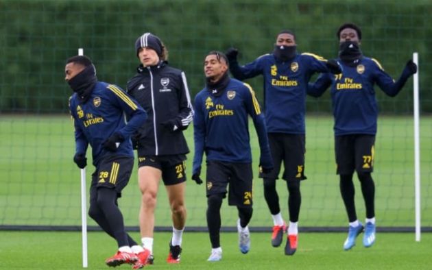 Luiz Nelson Arsenal training