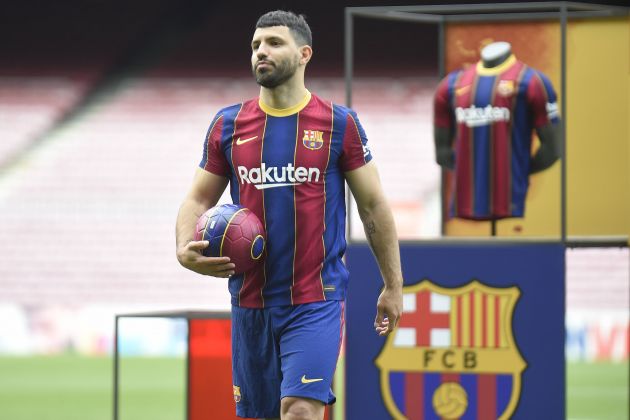 Sergio Aguero presented as new Barcelona signing