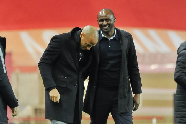 Thierry Henry and Patrick Vieira as managers as Nice play Monaco