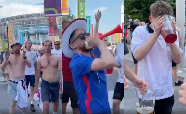 Video - England fans celebrate win against Croatia