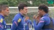 Maguire back in England training - video