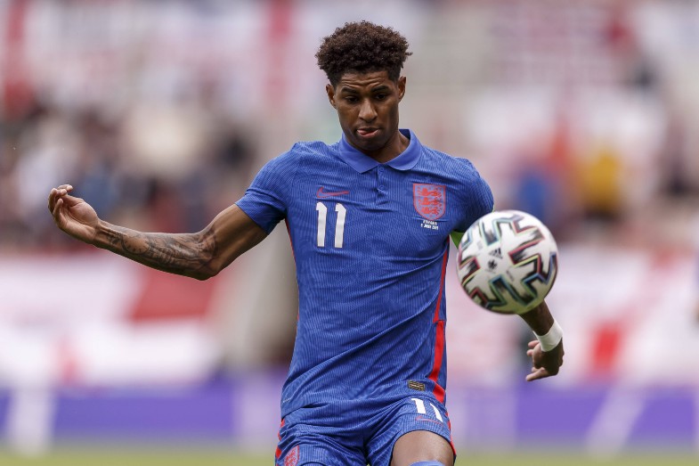 marcus rashford england blue kit euro 2020