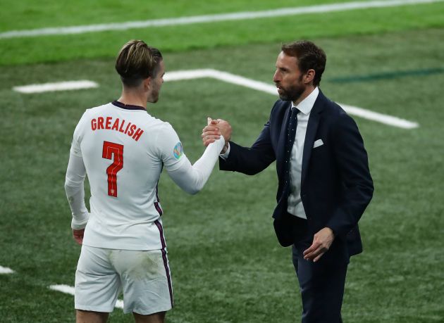 Gareth Southgate and Jack Grealish