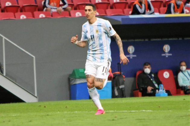 Angel Di Maria in action for Argentina