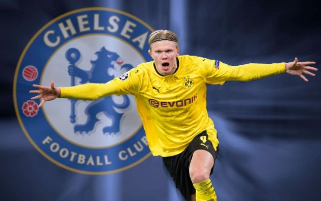 Erling Haaland to Chelsea graphic