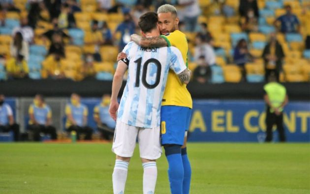 Lionel Messi and Neymar Copa America final